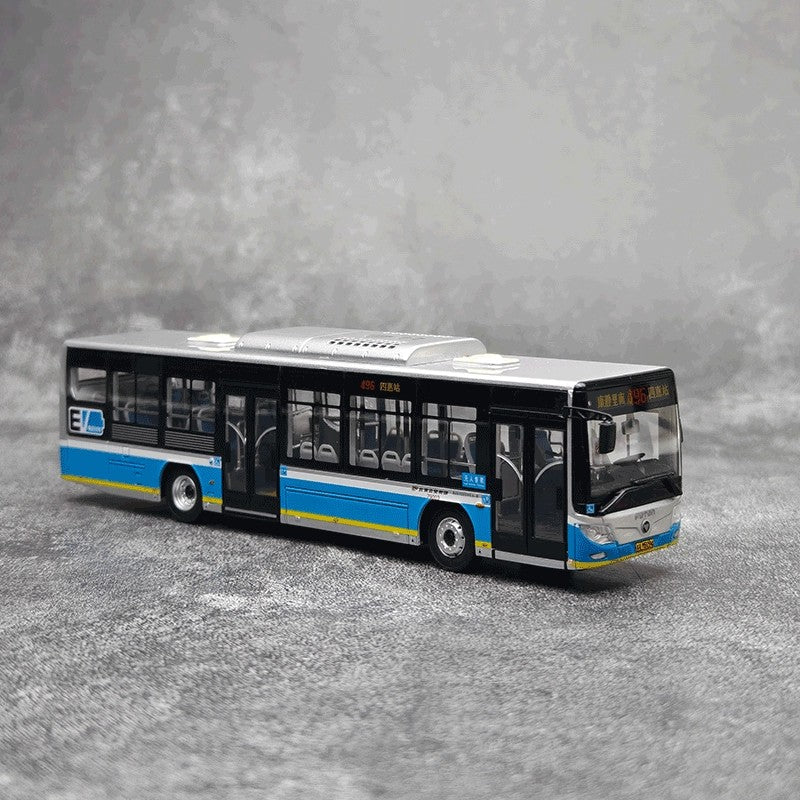 Original 1:64 Beijing Bus Route 496 Diecast Model
