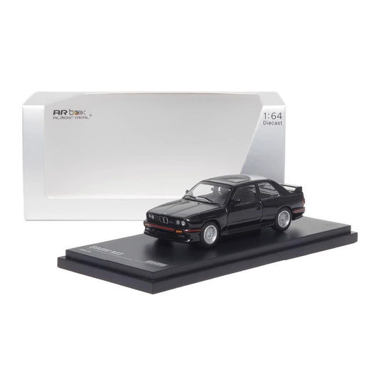 BMW M3 (E30) – 1:64 Diecast Model by Almost Real AR BOX Series (Black – Static Collector’s Edition)