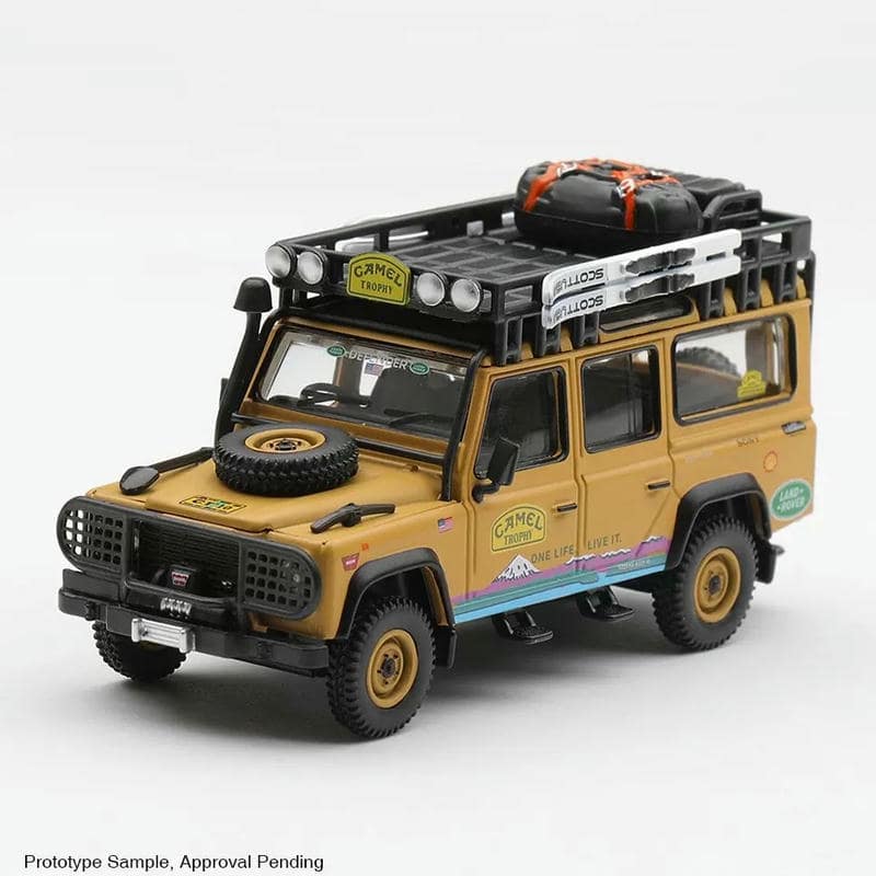 MINI GT 1:64 Land Rover Defender 110 Camel Trophy #1309 Diecast