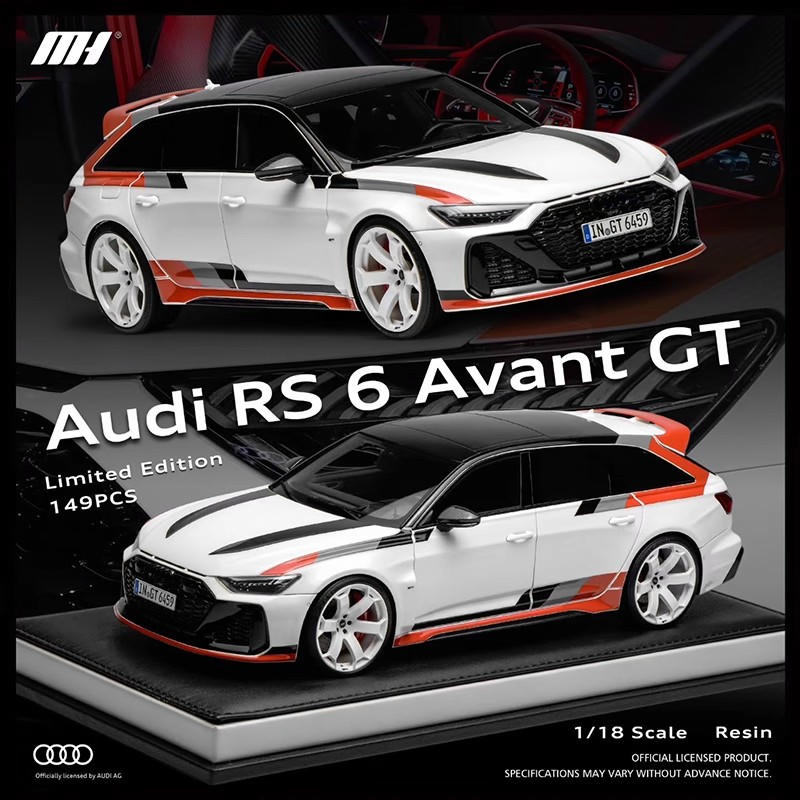 MotorHelix 1:18 Audi RS6 Avant GT Resin Model – YX car model