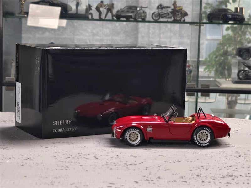 Shelby Cobra 427 S/C 1:18 Diecast Model (Classic Muscle Edition – Full Function Display)