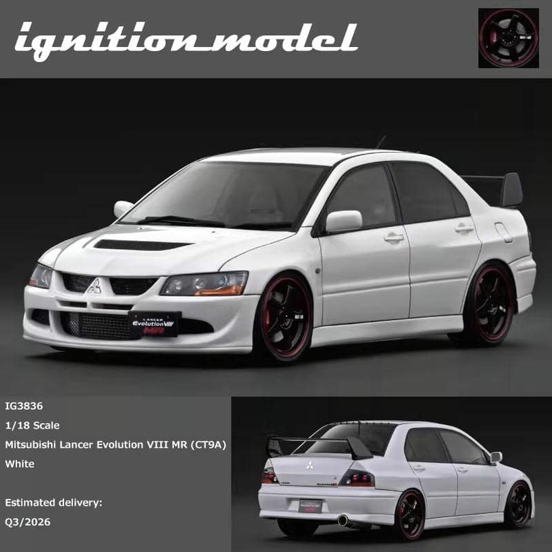 MITSUBISHI LANCER Evolution VIII MR　プラモ Ignition Model 1:18 Mitsubishi Lancer Evolution VIII MR Limited