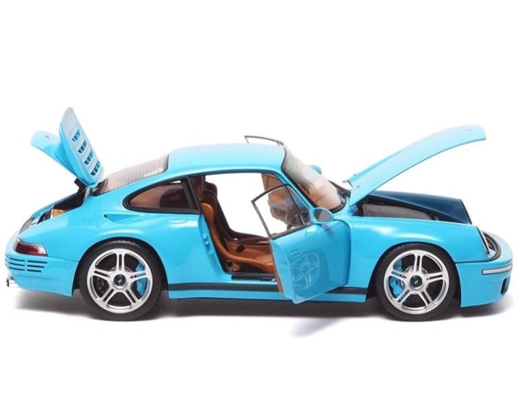 RUF CTR Anniversary Edition (2017) – 1:18 Diecast Model by Almost Real (Sky Blue – Fully Open, Limited to 504 Units)(880302)