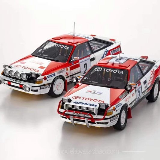 Toyota Celica GT-Four ST185 1:18 Diecast Rally Model by Kyosho (1990 Safari #3 / 1991 Monte Carlo #2)