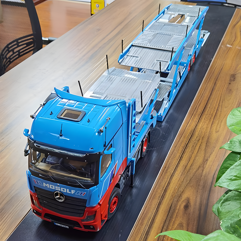 NZG 1:18 Mercedes-Benz Actros GigaSpace Double-Decker Trailer Alloy Model