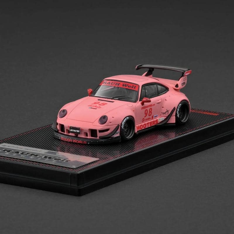 Ignition Model 1:64 Porsche RWB 993 Low Wing Matte Pink Diecast