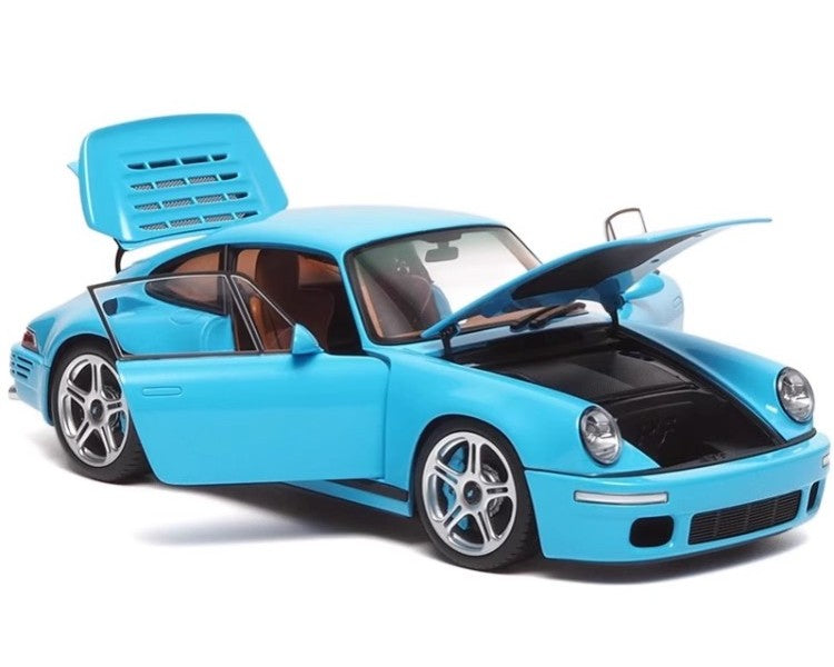 RUF CTR Anniversary Edition (2017) – 1:18 Diecast Model by Almost Real (Sky Blue – Fully Open, Limited to 504 Units)(880302)