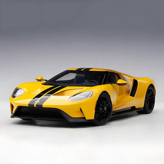 Autoart 1/18 Ford GT 2017 Yellow Diecast car model Collectible Car Models