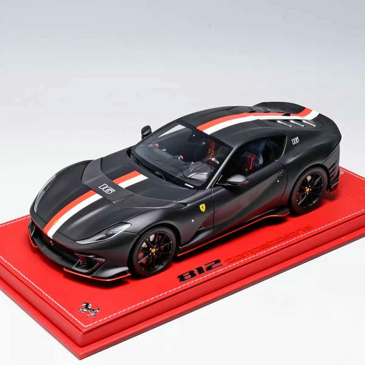 BBR 1:18 For Ferrari 812 Competizione Leclerc Resin Car Model Collection