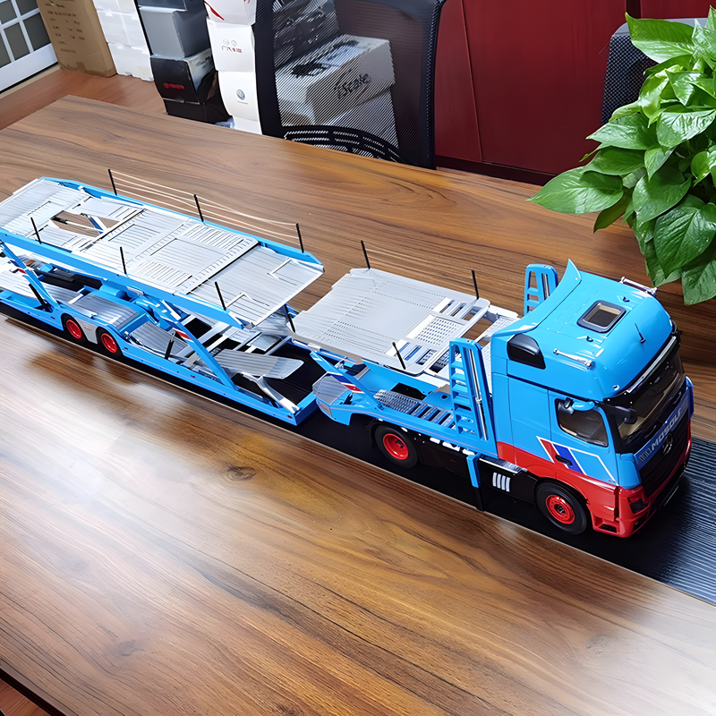 NZG 1:18 Mercedes-Benz Actros GigaSpace Double-Decker Trailer Alloy Model