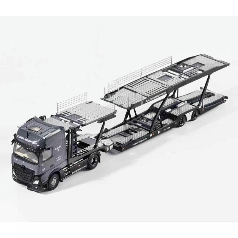 Shadow Pro / GCD 1:64 Mercedes-Benz Actros Car Transporter Truck – “Black Bird” 