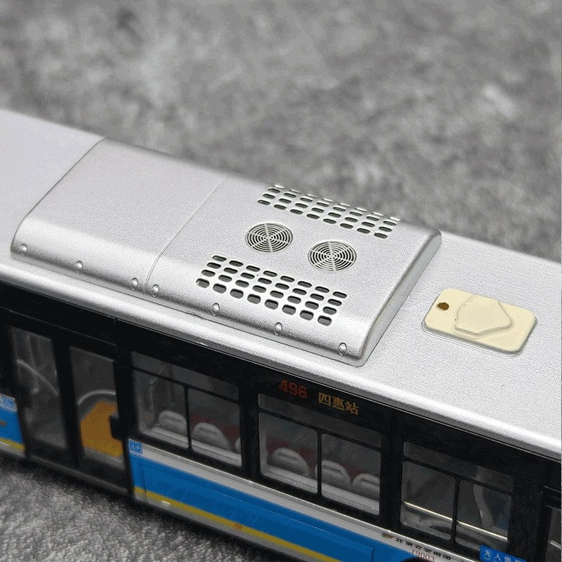 Original 1:64 Beijing Bus Route 496 Diecast Model