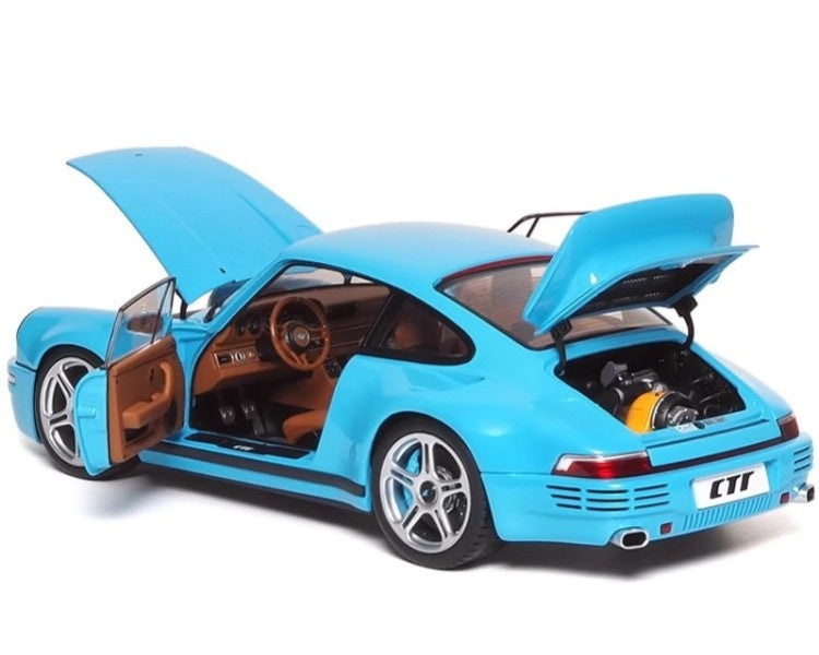 RUF CTR Anniversary Edition (2017) – 1:18 Diecast Model by Almost Real (Sky Blue – Fully Open, Limited to 504 Units)(880302)