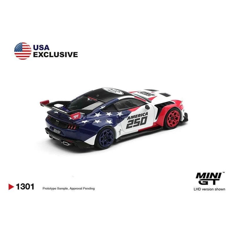 MINI GT 1:64 #1301 Ford Mustang GTD U.S. Special Edition Diecast Model Car