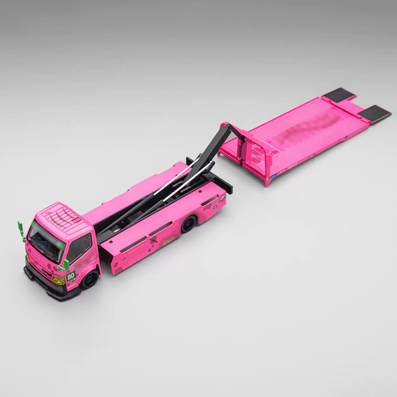Mega Gear 1:64 Custom Car Transporter Dinosaur Livery Diecast Model