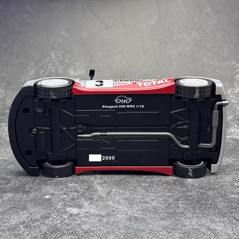 Peugeot 206 WRC – Panizzi TDC Silver 2002 (1:18 Scale by OTTO, Limited Edition of 2,000)(OT1085)