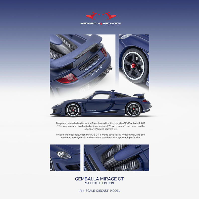 HH Model 1:64 Porsche Mirage GT Diecast Model