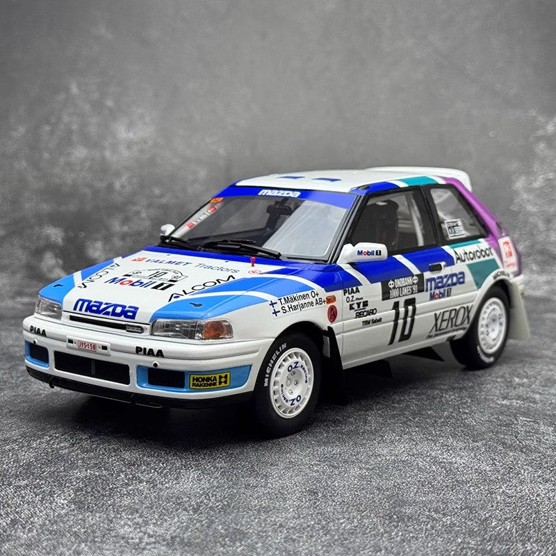 Mazda 323 GTX Gr. A #10 T. Mäkinen – 1991 1000 Lakes Rally (1:18 Scale Resin Model by OTTO, Limited Edition)(OT1099)
