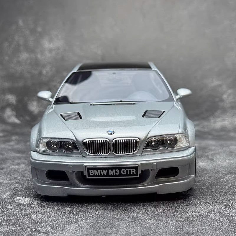 BMW E46 M3 GTR – 1:18 Scale Resin Model by OTTO (Limited Edition of 2,500 | Grey | With Display Base)(OT1128)