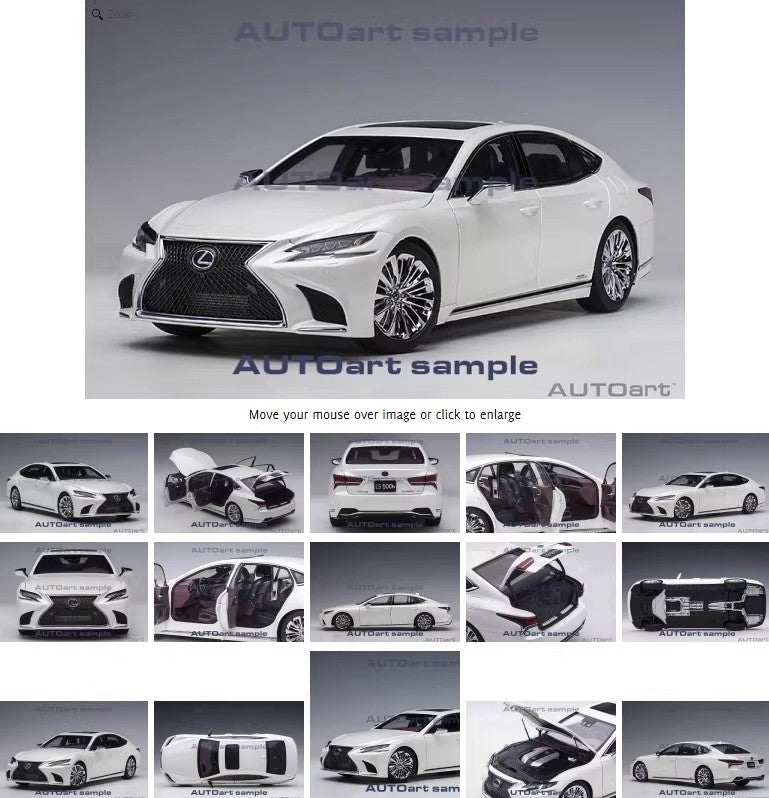 AUTOart Lexus LC500 / LC500h – 1:18 Scale Model (Silver – Fully Functional Display Edition)(78868)(78866)