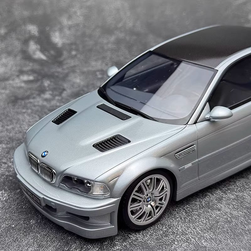 BMW E46 M3 GTR – 1:18 Scale Resin Model by OTTO (Limited Edition of 2,500 | Grey | With Display Base)(OT1128)
