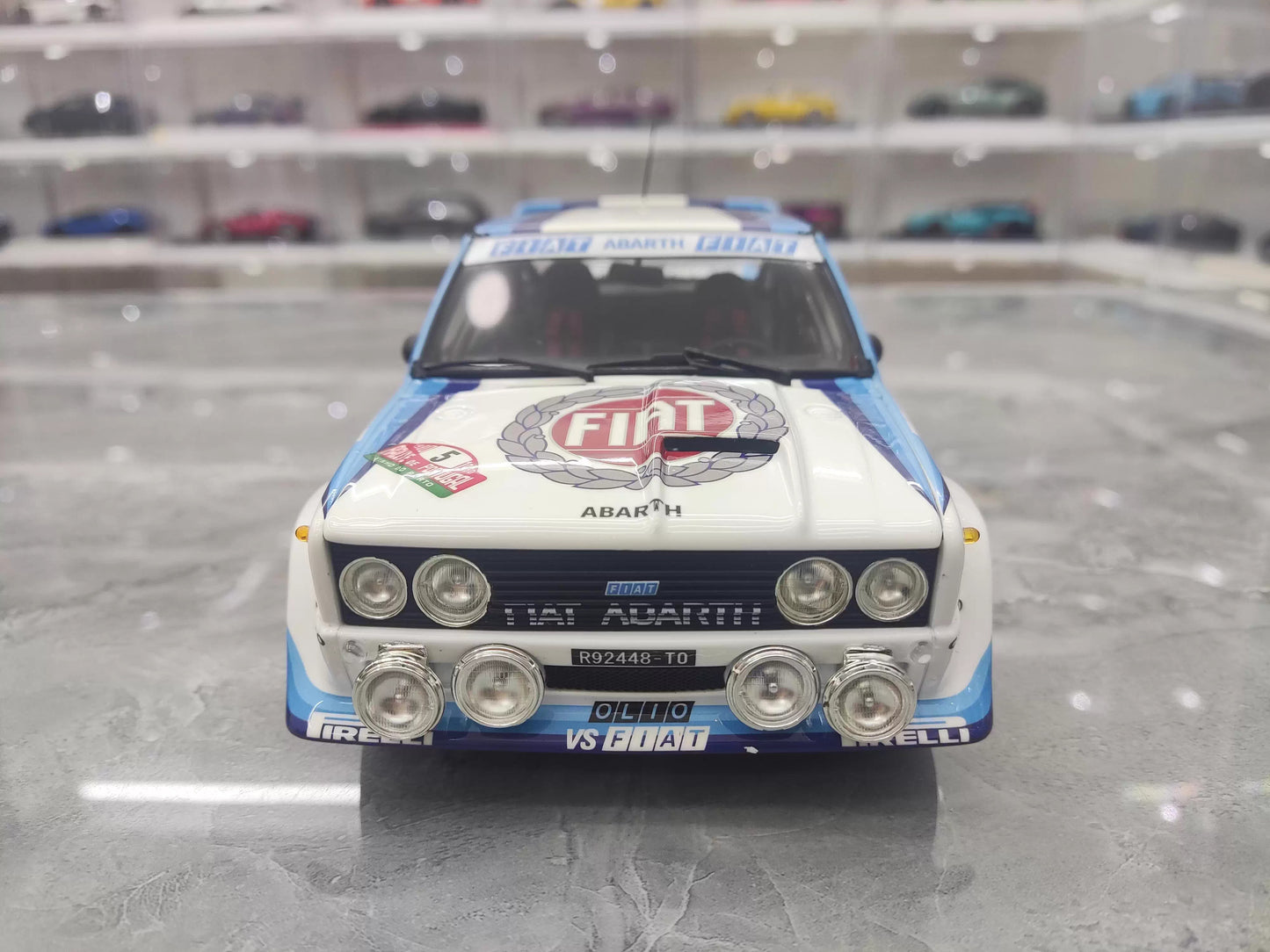 Fiat 131 1:18 Diecast Model by Kyosho (No. 5 Rally Livery – Collector's Static Edition)