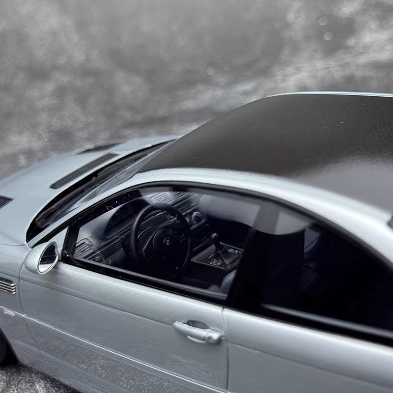 BMW E46 M3 GTR – 1:18 Scale Resin Model by OTTO (Limited Edition of 2,500 | Grey | With Display Base)(OT1128)