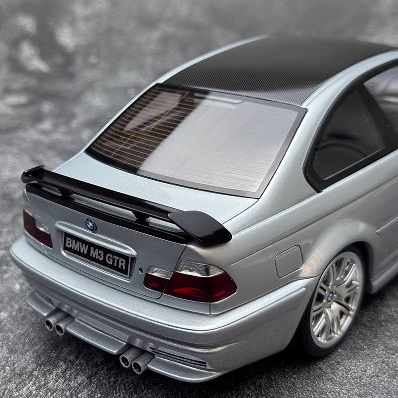 BMW E46 M3 GTR – 1:18 Scale Resin Model by OTTO (Limited Edition of 2,500 | Grey | With Display Base)(OT1128)