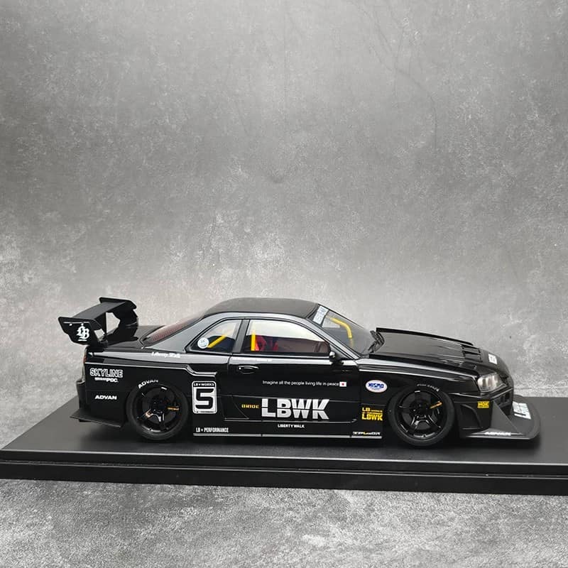 GT Spirit 1:18 Nissan Skyline GT-R R34 LB-Super Resin Model – Liberty Walk Widebody JDM