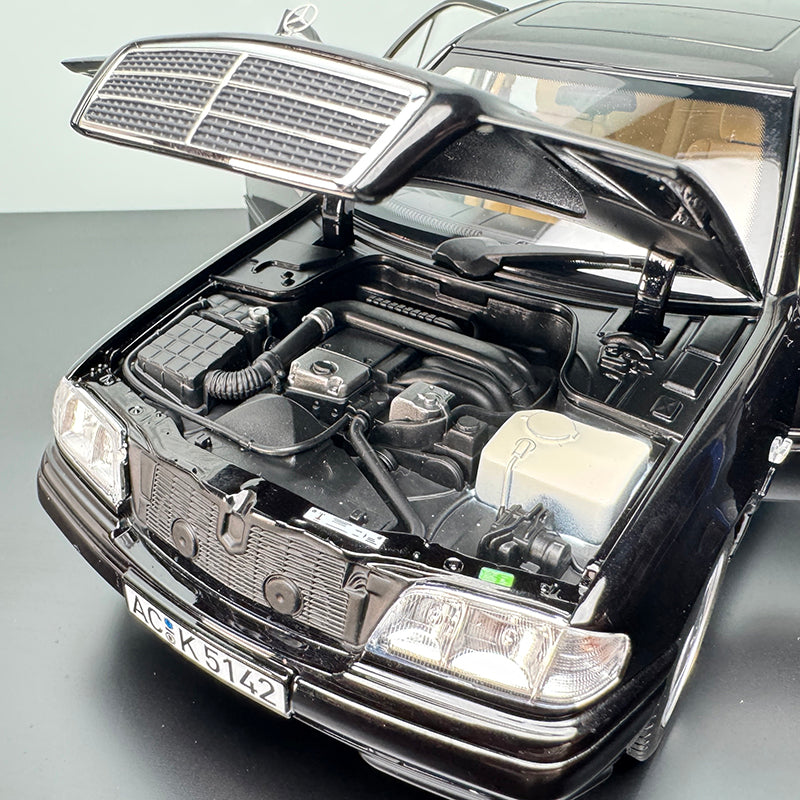 Mercedes-Benz C-Class 1993 1:18 Full-Open Die-Cast Model by Norev (Black)