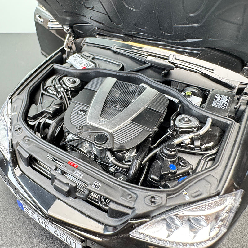 MH 1:18 Mercedes‑Benz S600L W221 Die‑Cast Alloy Model – Opening Panels & Engine Bay Display