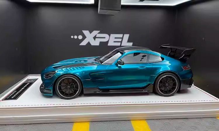 IVY Merit Mercedes Benz AMG GT-Black Limited Edition Simulation Car Model 1 18
