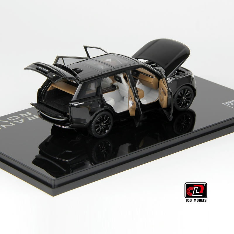 Pre-Order LCD 1:43 Range Rover Alloy Full-Open Model – Acrylic Display & Transparent Sunroof