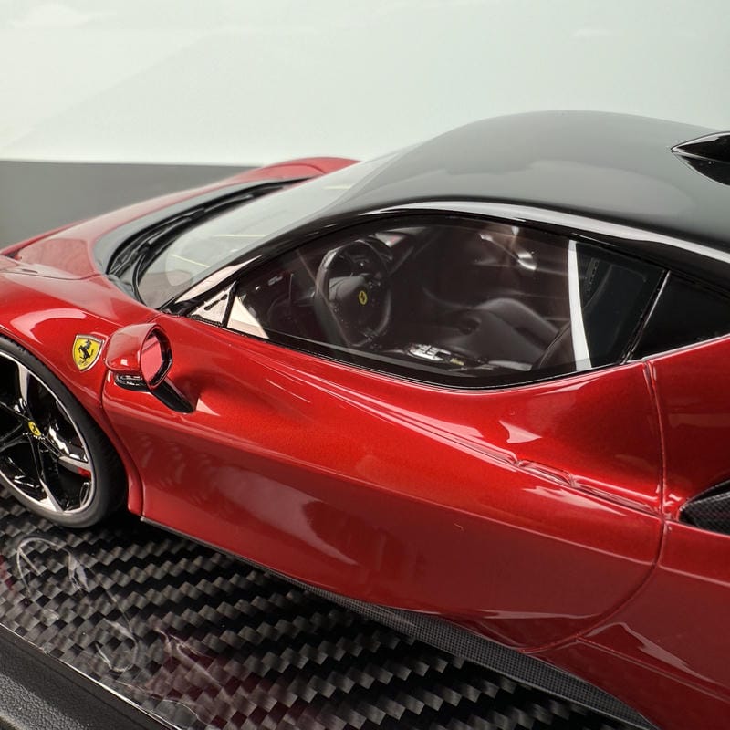 Vehicle Art 1:18 SF90 Resin Model – Limited Edition Prancing Horse Masterpiece(Metallic Red)