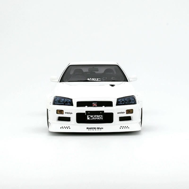 OTTO 1:18 Nissan Skyline GT-R (BNR34) Pearl White QX1 2019