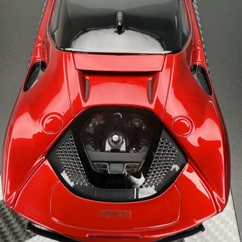 Vehicle Art 1:18 SF90 Resin Model – Limited Edition Prancing Horse Masterpiece(Metallic Red)