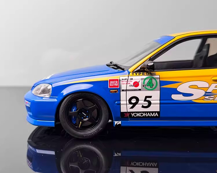 Honda Civic EK9 Type R 1:18 Die-Cast Alloy Model by MOTORHELIX
