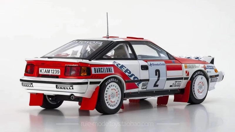 Toyota Celica GT-Four ST185 1:18 Diecast Rally Model by Kyosho (1990 Safari #3 / 1991 Monte Carlo #2)
