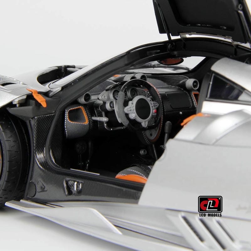 Pre-sale LCD 1:18 Pagani Imola Diecast Alloy Model Car-silver