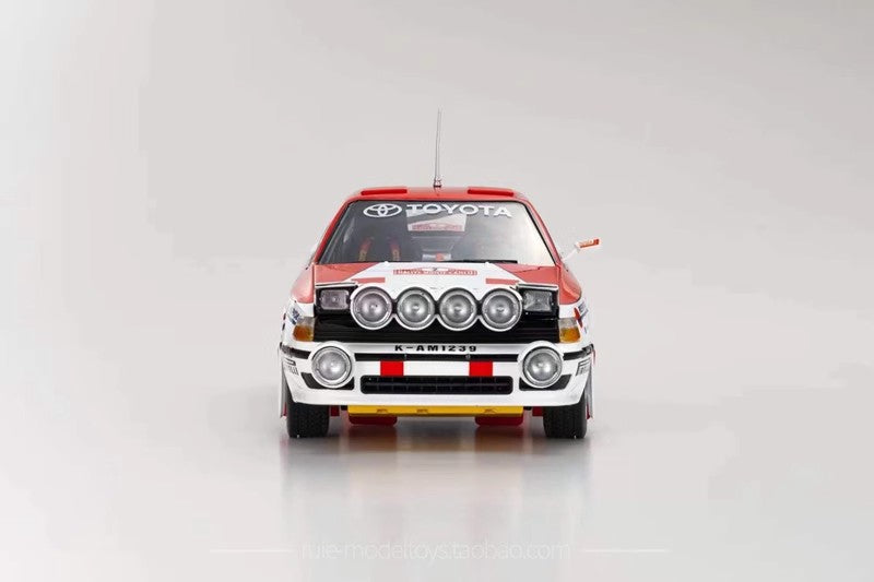 Toyota Celica GT-Four ST185 1:18 Diecast Rally Model by Kyosho (1990 Safari #3 / 1991 Monte Carlo #2)