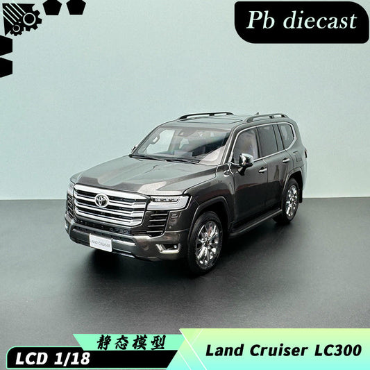 LCD 1:18 Toyota Land Cruiser LC300 ZX Grey Alloy Diecast Model Car