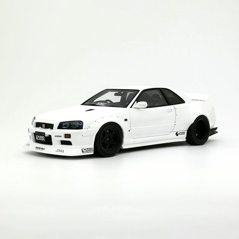 OTTO 1:18 Nissan Skyline GT-R (BNR34) Pearl White QX1 2019