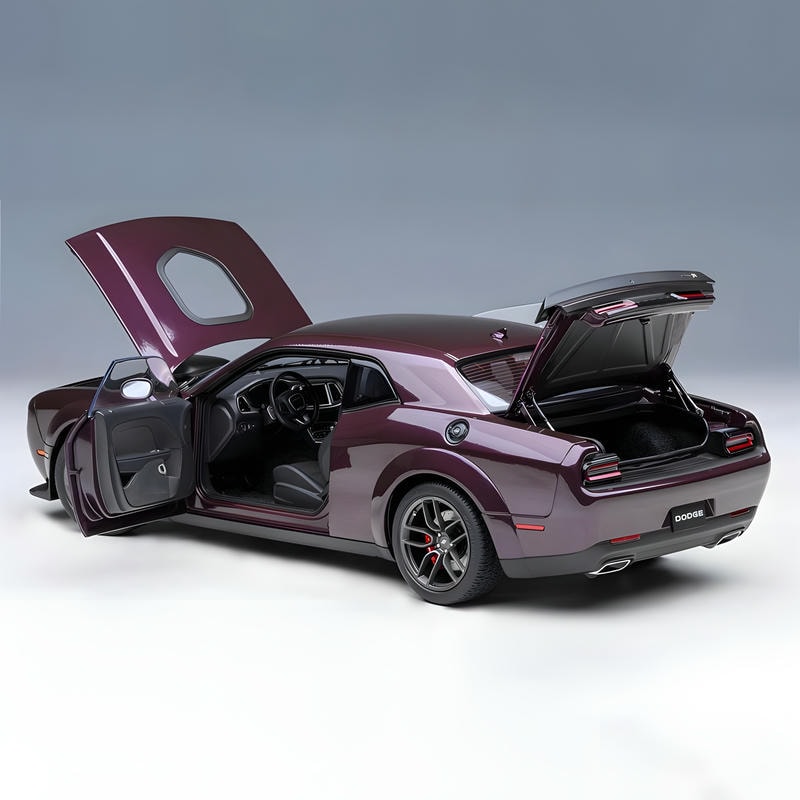 Autoart 1/18 Dodge Challenger R/T wide body Purple diecast car model