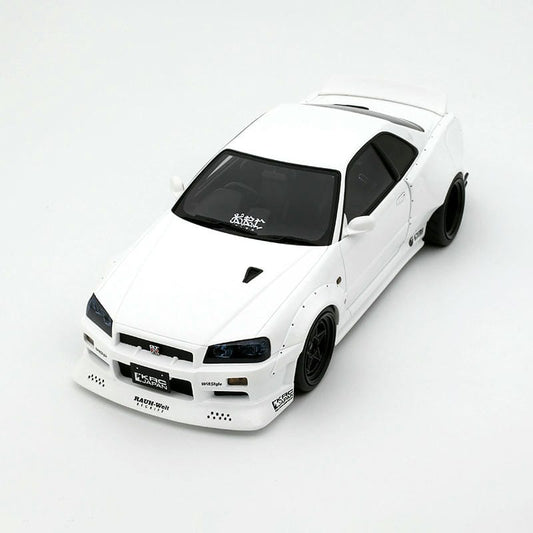 OTTO 1:18 Nissan Skyline GT-R (BNR34) Pearl White QX1 2019