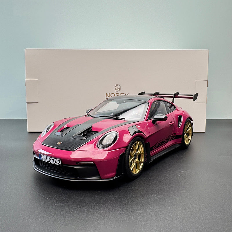 Porsche 911 GT3 RS 1:18 Diecast Model by NOREV (Shock-Absorbing Wheels Edition)
