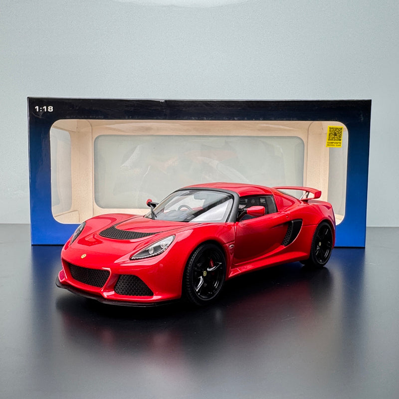 AutoArt Lotus Exige S 1:18 Scale Alloy Diecast Model – Interactive Red Edition
