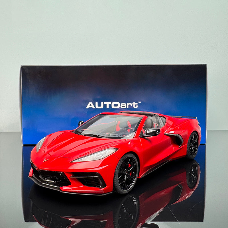 AutoArt Chevrolet Corvette C8 1:18 Scale Diecast Model – Interactive Collectible