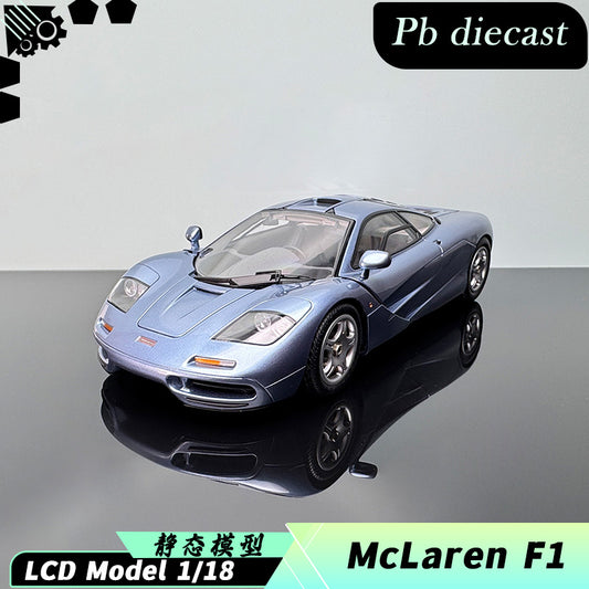 McLaren F1 XP5 Diecast Model – 1:18 Scale Interactive Collectible by LCD ice blue
