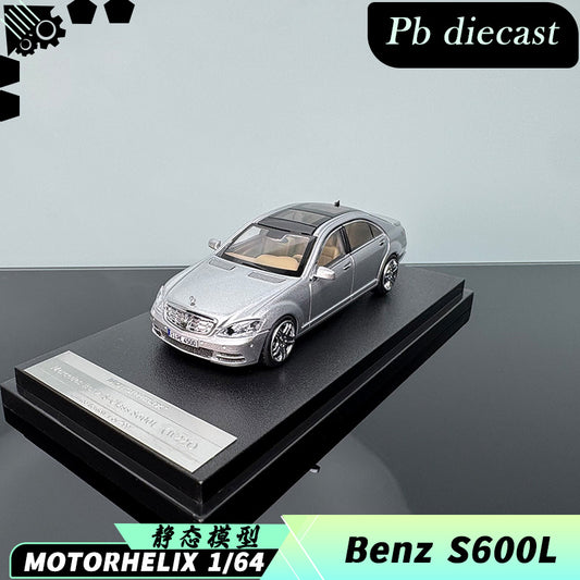MotorHelix MH Mercedes-Benz S600L W221 1:64 Diecast Model – Multi-Color Luxury Collectible