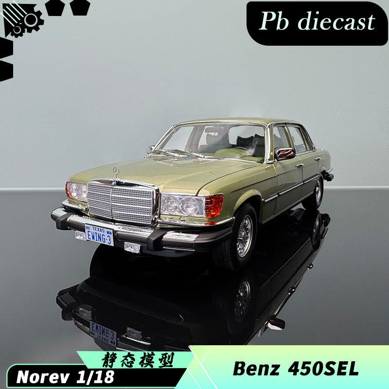 norev Mercedes-Benz 450SEL 1:18 Diecast Model – Light Green Interactive Collectible
